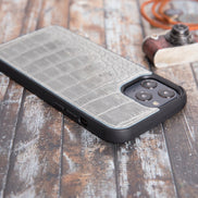 Grau Croco iPhone 12 Pro Max (6,7