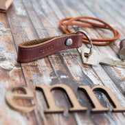 Echtes Leder handgefertigte Schlüsselanhänger