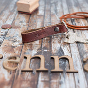 Echtes Leder handgefertigte Schlüsselanhänger