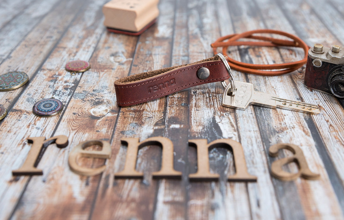 Echtes Leder handgefertigte Schlüsselanhänger