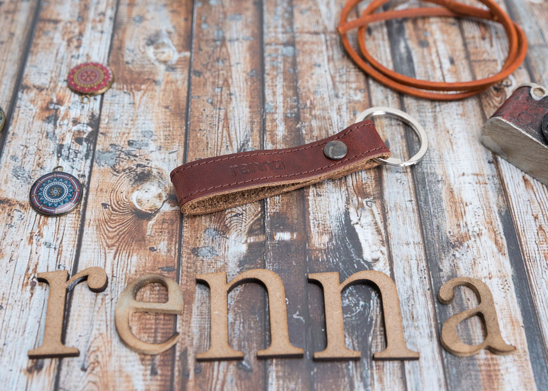 Echtes Leder handgefertigte Schlüsselanhänger