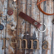 Echtes Leder handgefertigte Schlüsselanhänger