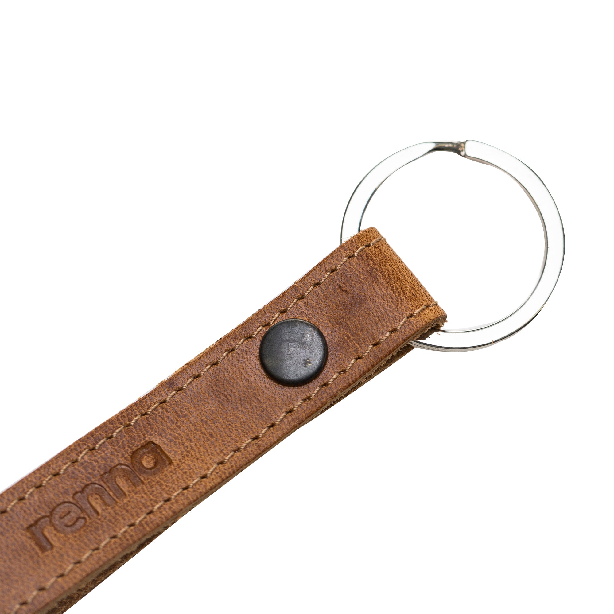 Echtleder Schlüsselanhänger, Braun Leder Schlüsselanhänger