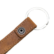 Echtleder Schlüsselanhänger, Braun Leder Schlüsselanhänger