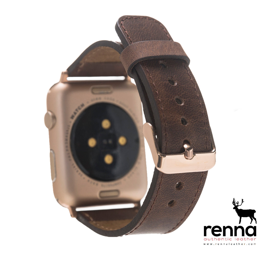 Apple Watch Band | Classic Series | Genuine Leather | Personalization –  rennaleather | Uhrenarmbänder