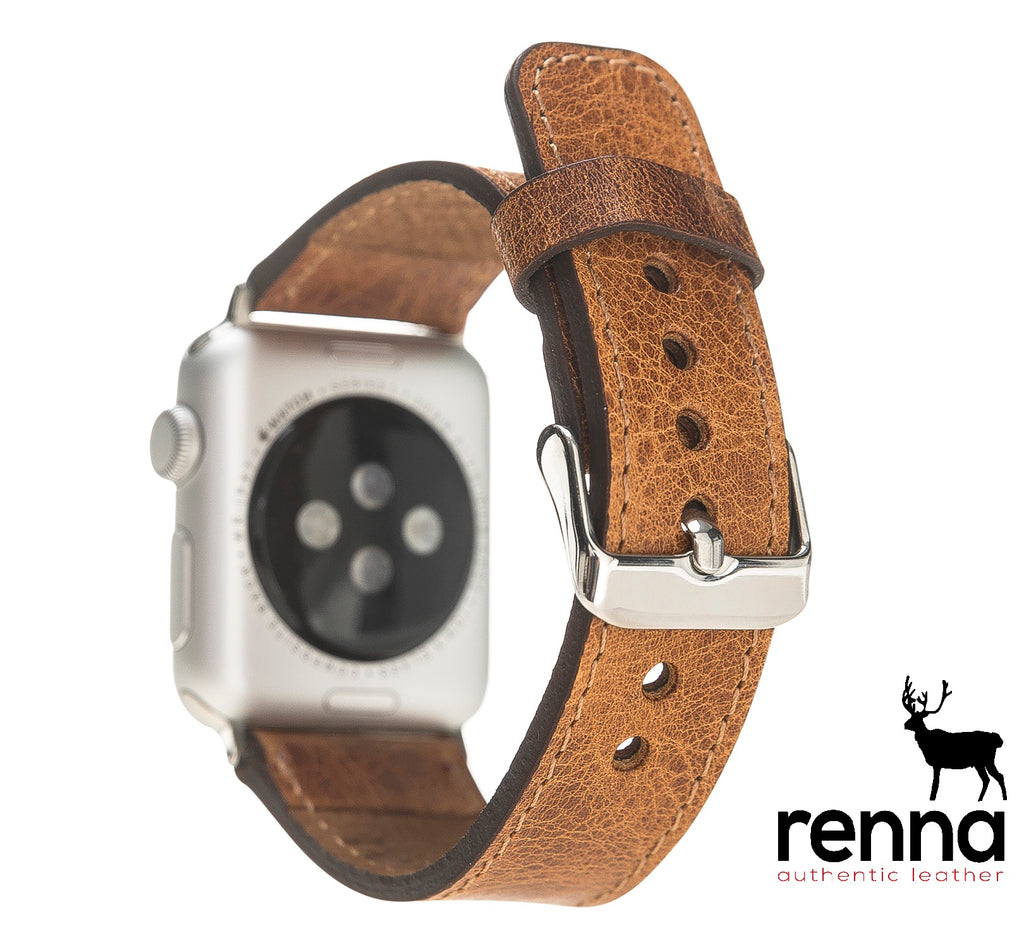 Apple – Watch | Personalization | Series | rennaleather Genuine Leather Classic Band
