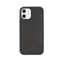 Schwarz iPhone 12 (6.1") Case Genuine Leather case, handmade leather case Flex Cover