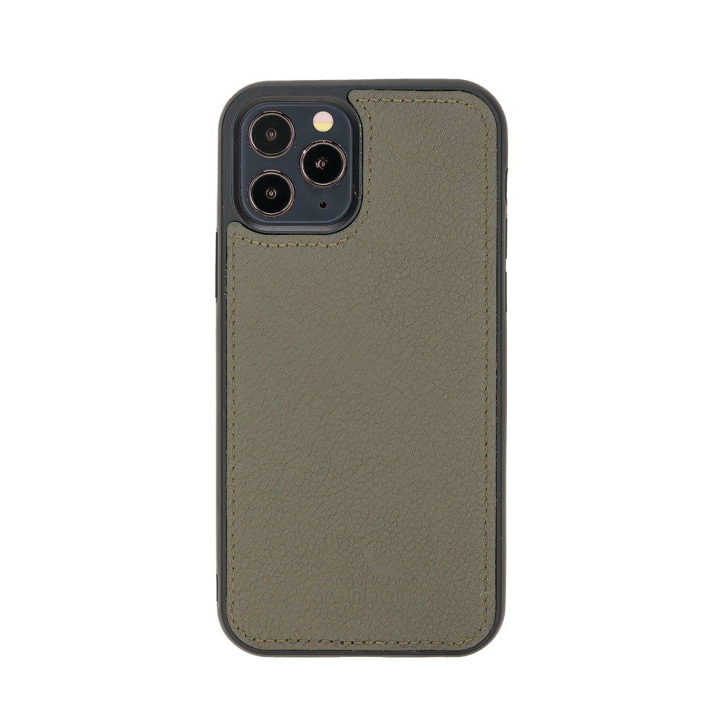 iPhone 12 Pro (6,1") Hülle aus echtem Leder, handgefertigte Lederhülle mit flexibler Schutzhülle